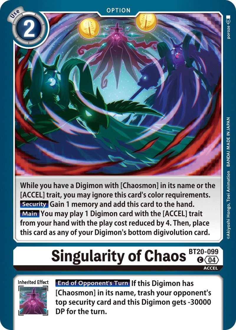 Image for Singularity of Chaos (BT20-099 C) (Release Special Booster 2.5) (BT19-20) - Digimon Card Game