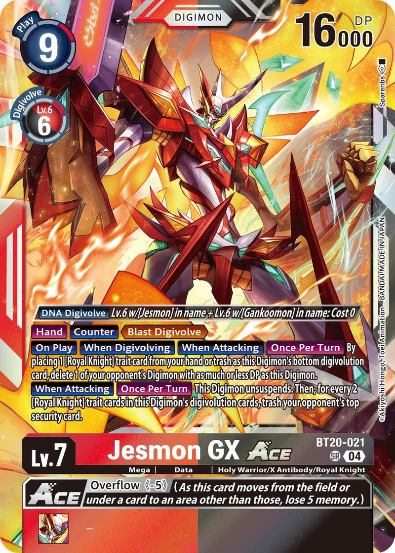 Image for Jesmon GX ACE (BT20-021 SR) (Release Special Booster 2.5) (BT19-20) - Digimon Card Game