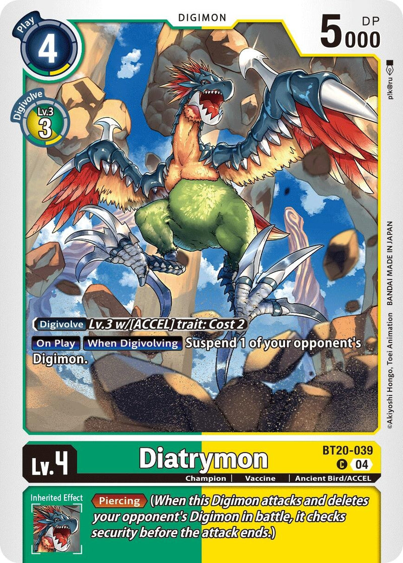 Image for Diatrymon (BT20-039 C) (Release Special Booster 2.5) (BT19-20) - Digimon Card Game