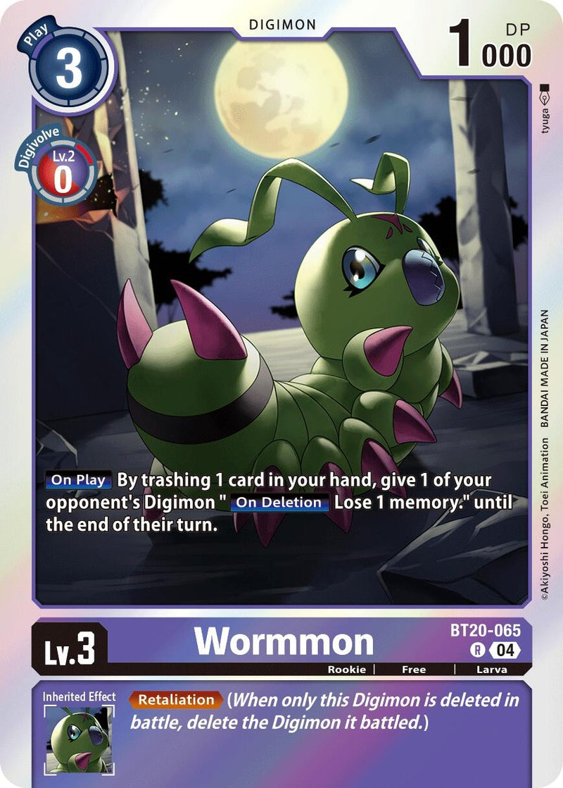 Image for Wormmon (BT20-065 R) (Release Special Booster 2.5) (BT19-20) - Digimon Card Game