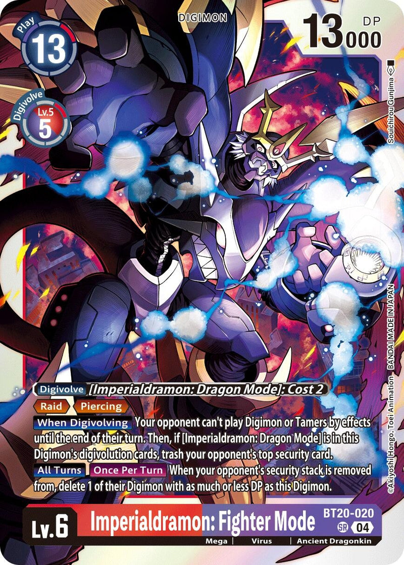 Image for Imperialdramon: Fighter Mode (BT20-020 SR) (Release Special Booster 2.5) (BT19-20) - Digimon Card Game