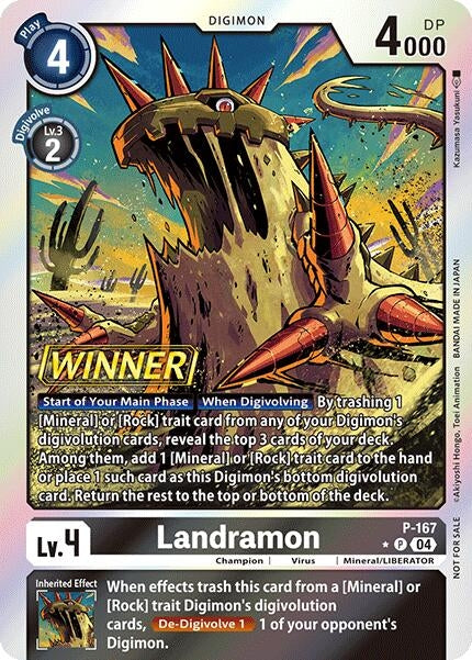 Image for Landramon (Store Tournament 2025 Vo.1 Winner Pack) (P-167 P) [D-PR]