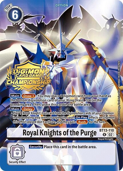 Image for Royal Knights of the Purge (Championship 2024 Gold Stamp Card Set) (BT13-110 R) [BT13]