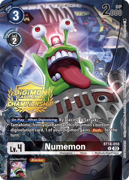 Image for Numemon (Championship 2024 Tamers Pack) (BT14-058 R) [BT14]