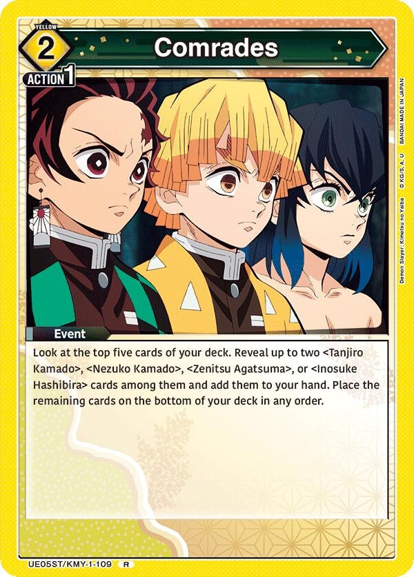 Image for Comrades (UE05ST/KMY-1-109) [UE05ST: Demon Slayer: Kimetsu no Yaiba Starter Deck]
