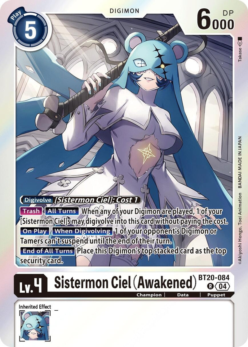 Image for Sistermon Ciel (Awakened) (BT20-084 R) [BT19-20]