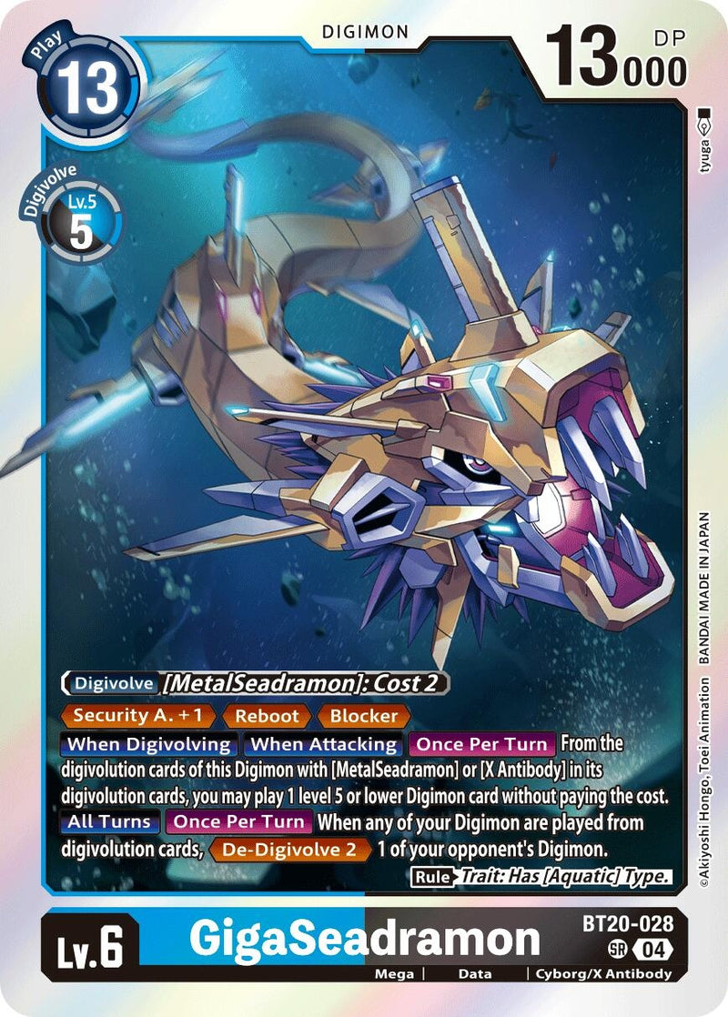 Image for GigaSeadramon (BT20-028 SR) [BT19-20]
