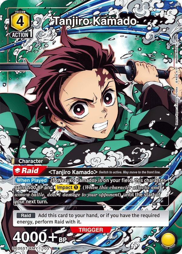 Image for Tanjiro Kamado (103) (SR*) (UE05ST/KMY-1-103) [UE05ST: Demon Slayer: Kimetsu no Yaiba Starter Deck]