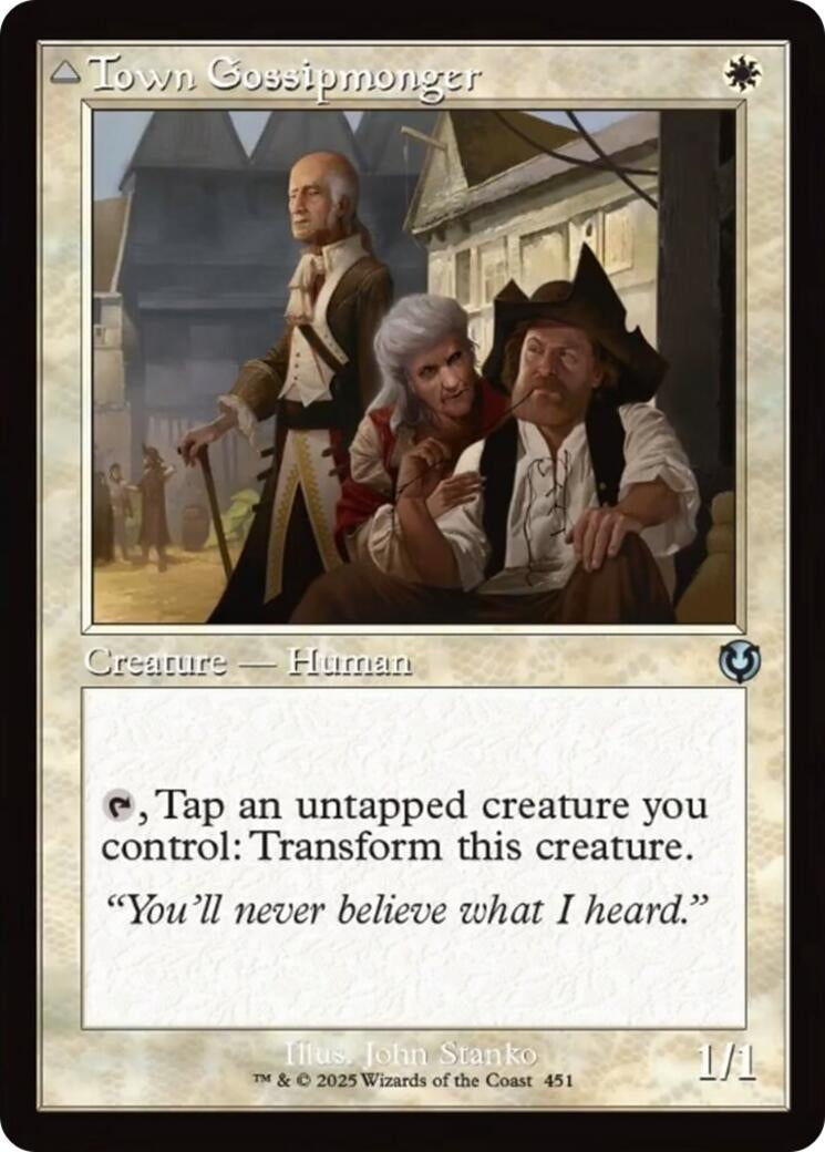 Image for Town Gossipmonger // Incited Rabble (Retro Frame) (451) (INR)