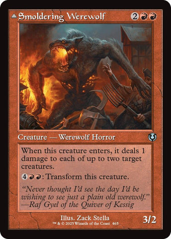 Image for Smoldering Werewolf (Retro Frame) (465) (INR)
