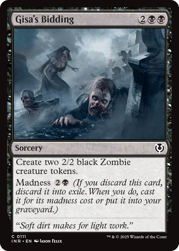 Image for Gisa's Bidding (111) (INR)