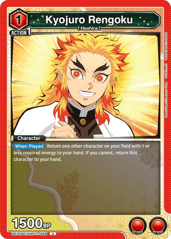 Image for Kyojuro Rengoku (088) (UE05BT/KMY-1-088) [UE05BT: Demon Slayer: Kimetsu no Yaiba]