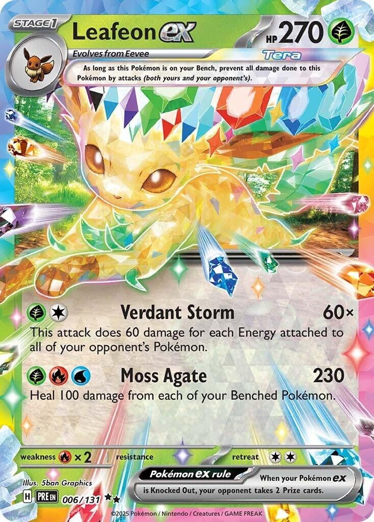 Image for Leafeon ex (006/131) (SV: Prismatic Evolutions) - Pokemon