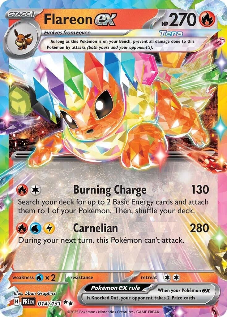 Image for Flareon ex (014/131) (SV: Prismatic Evolutions) - Pokemon