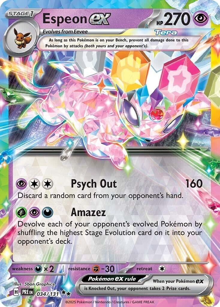 Image for Espeon ex (034/131) (SV: Prismatic Evolutions) - Pokemon