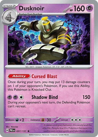 Image for Dusknoir (037/131) (SV: Prismatic Evolutions) - Pokemon