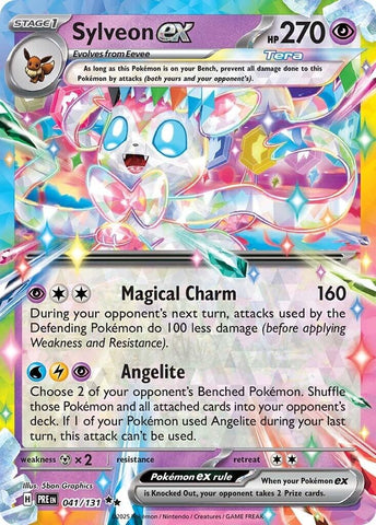 Image for Sylveon ex (041/131) (SV: Prismatic Evolutions) - Pokemon