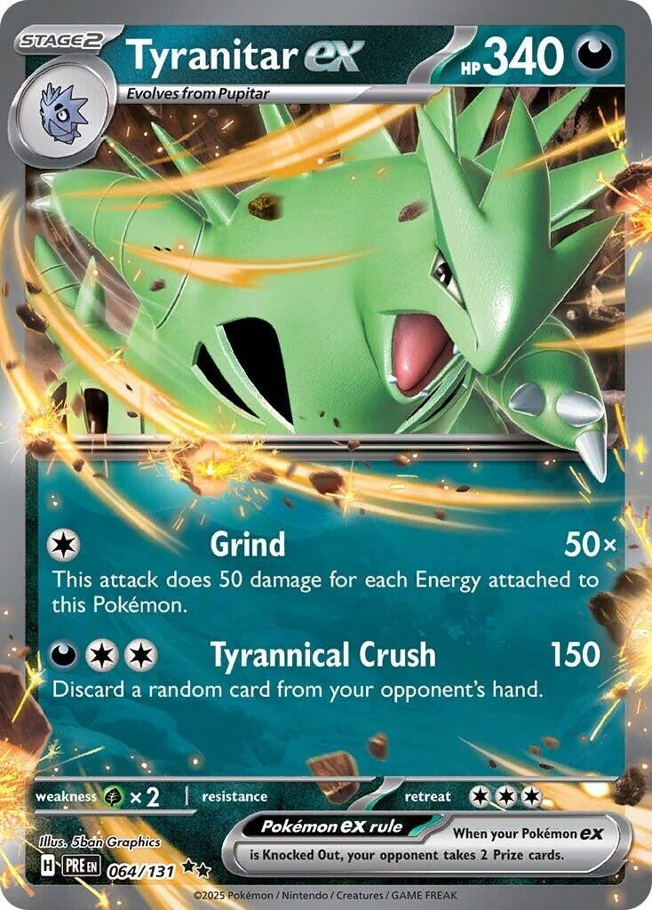 Image for Tyranitar ex (064/131) (SV: Prismatic Evolutions) - Pokemon