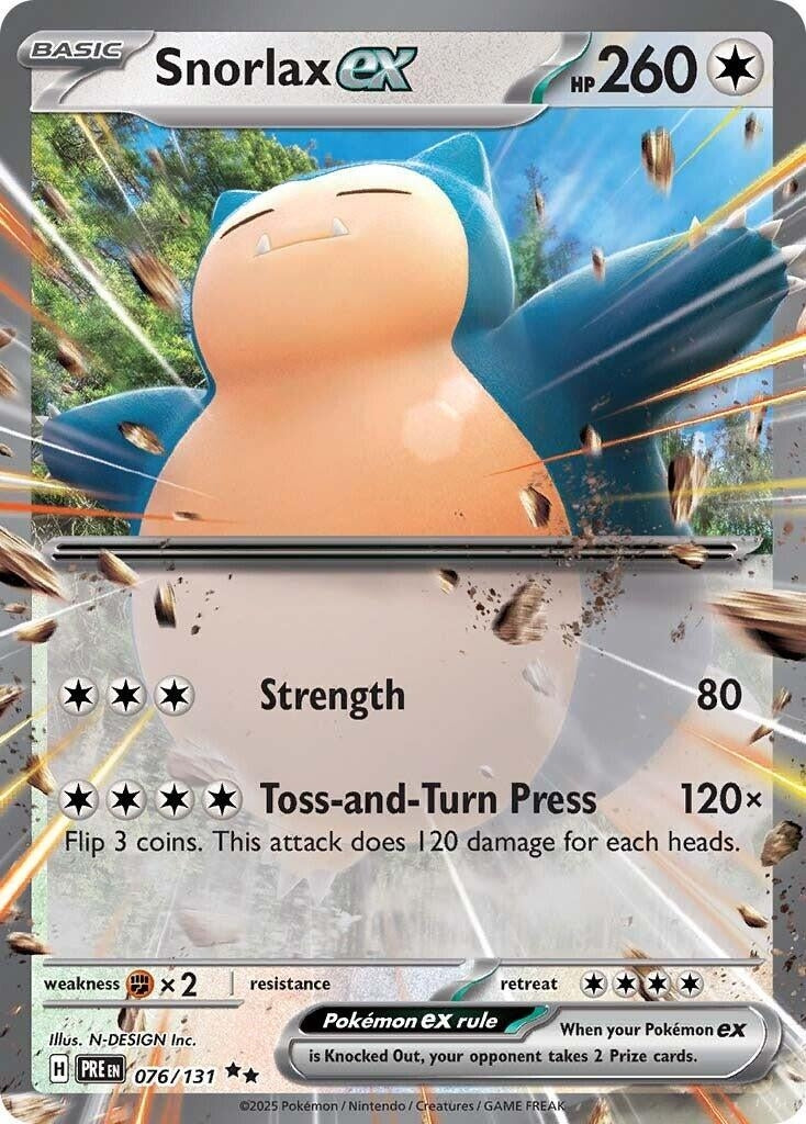 Image for Snorlax ex (076/131) (SV: Prismatic Evolutions) - Pokemon