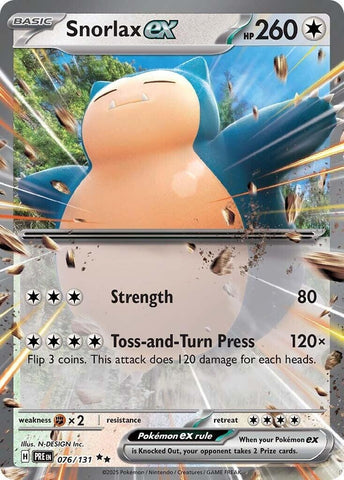 Image for Snorlax ex (076/131) (SV: Prismatic Evolutions) - Pokemon