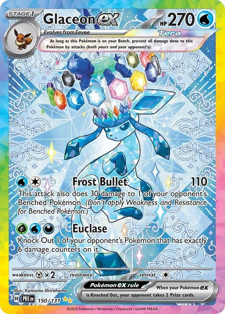 Image for Glaceon ex (150/131) (SV: Prismatic Evolutions) - Pokemon