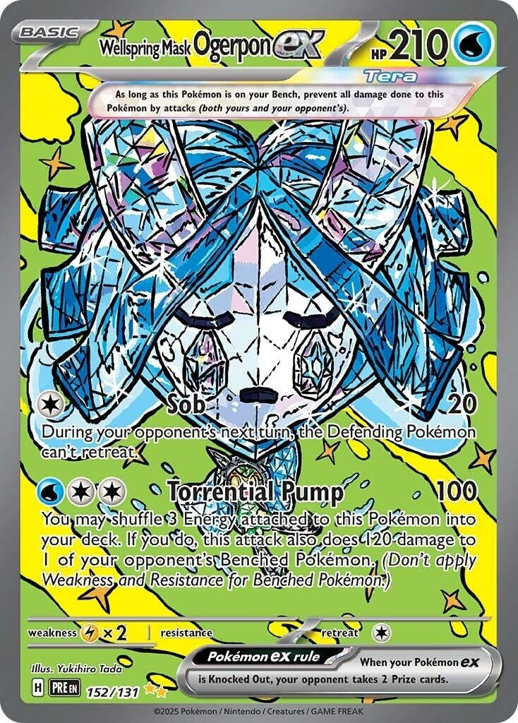 Image for Wellspring Mask Ogerpon ex (152/131) (SV: Prismatic Evolutions) - Pokemon