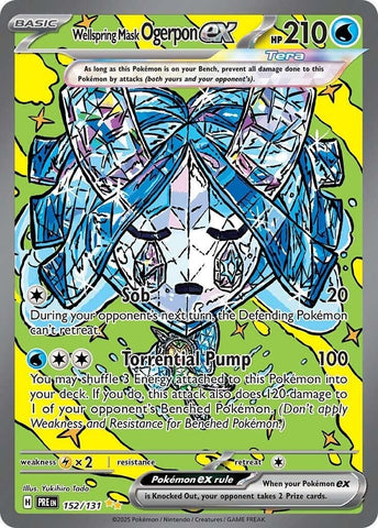 Image for Wellspring Mask Ogerpon ex (152/131) (SV: Prismatic Evolutions) - Pokemon