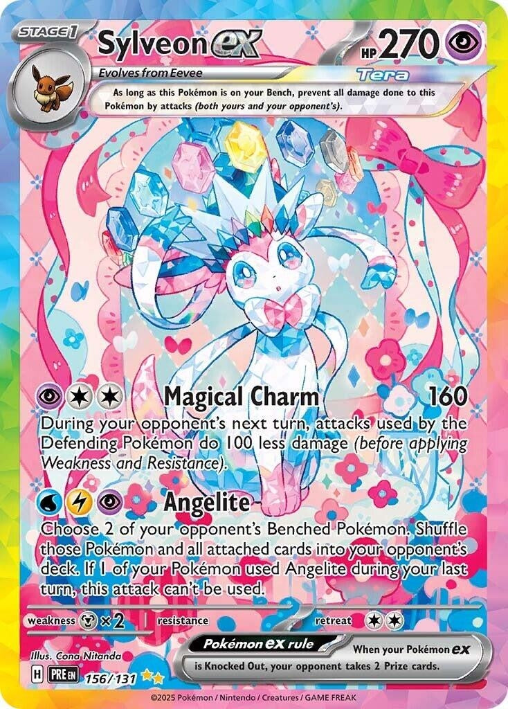 Image for Sylveon ex (156/131) (SV: Prismatic Evolutions) - Pokemon