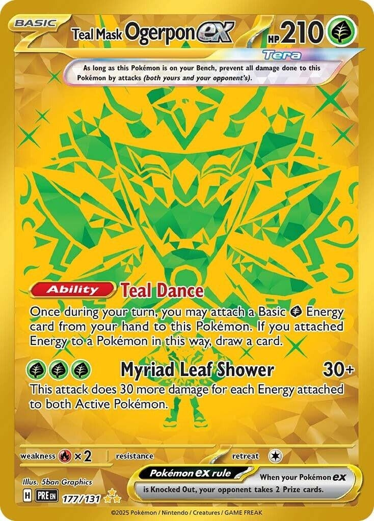 Image for Teal Mask Ogerpon ex (177/131) (SV: Prismatic Evolutions) - Pokemon