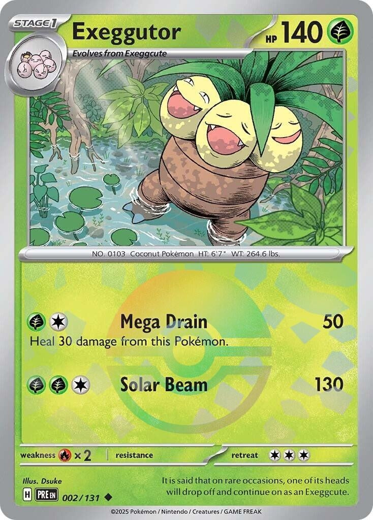 Image for Exeggutor (Poke Ball Pattern) (002/131) (SV: Prismatic Evolutions) - Pokemon