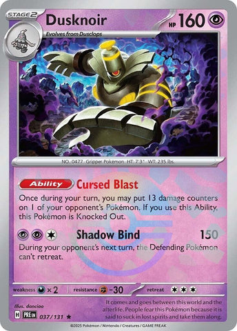 Image for Dusknoir (Poke Ball Pattern) (037/131) (SV: Prismatic Evolutions) - Pokemon