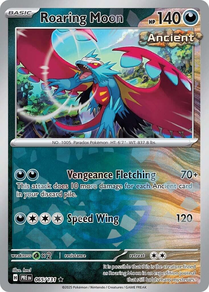 Image for Roaring Moon (Poke Ball Pattern) (065/131) (SV: Prismatic Evolutions) - Pokemon
