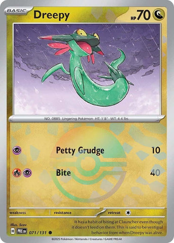 Image for Dreepy (Poke Ball Pattern) (071/131) (SV: Prismatic Evolutions) - Pokemon