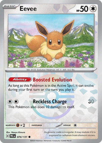 Image for Eevee (Poke Ball Pattern) (074/131) (SV: Prismatic Evolutions) - Pokemon