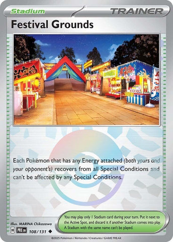 Image for Festival Grounds (Poke Ball Pattern) (108/131) (SV: Prismatic Evolutions) - Pokemon