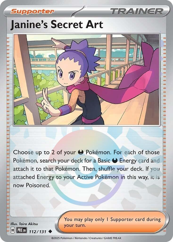 Image for Janine's Secret Art - 112/131 (Poke Ball Pattern) (112/131) (SV: Prismatic Evolutions) - Pokemon