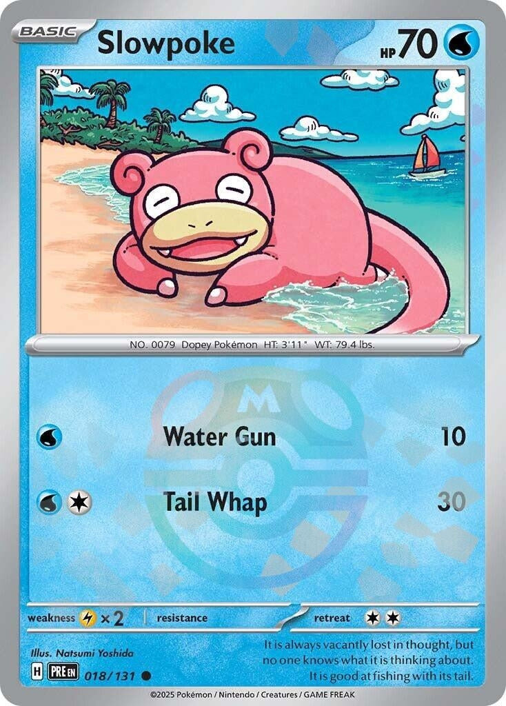 Image for Slowpoke (Master Ball Pattern) (018/131) (SV: Prismatic Evolutions) - Pokemon