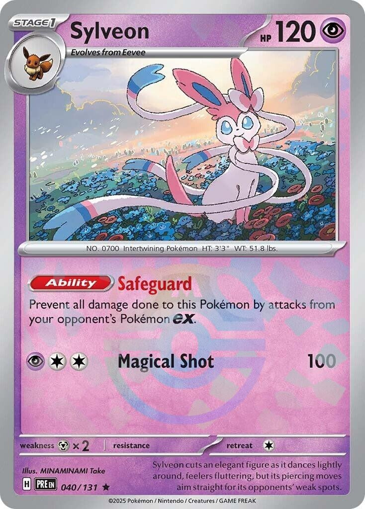Image for Sylveon (Master Ball Pattern) (040/131) (SV: Prismatic Evolutions) - Pokemon
