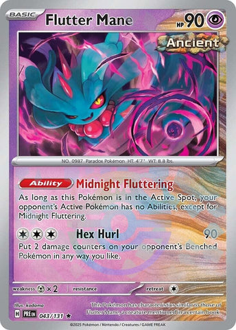 Image for Flutter Mane (Master Ball Pattern) (043/131) (SV: Prismatic Evolutions) - Pokemon