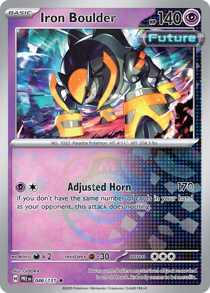 Image for Iron Boulder (Master Ball Pattern) (046/131) (SV: Prismatic Evolutions) - Pokemon
