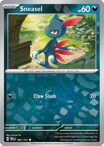 Image for Sneasel (Master Ball Pattern) (061/131) (SV: Prismatic Evolutions) - Pokemon