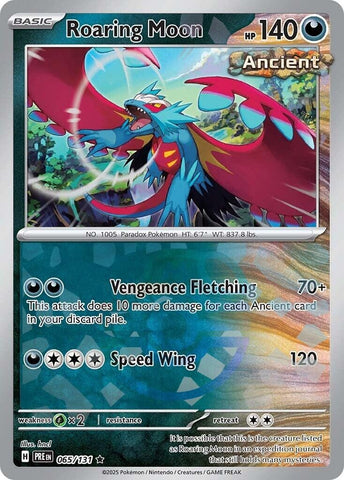 Image for Roaring Moon (Master Ball Pattern) (065/131) (SV: Prismatic Evolutions) - Pokemon