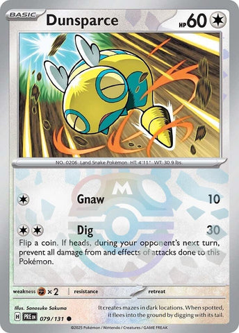 Image for Dunsparce (Master Ball Pattern) (079/131) (SV: Prismatic Evolutions) - Pokemon