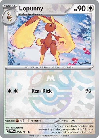 Image for Lopunny (Master Ball Pattern) (084/131) (SV: Prismatic Evolutions) - Pokemon