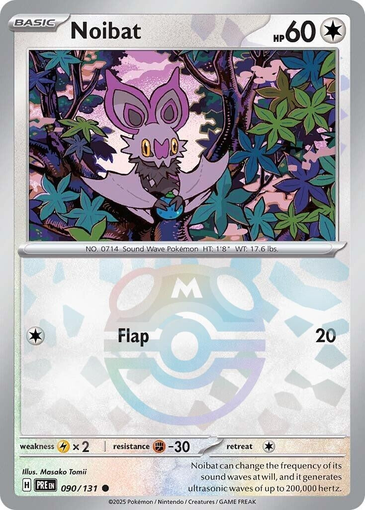 Image for Noibat (Master Ball Pattern) (090/131) (SV: Prismatic Evolutions) - Pokemon