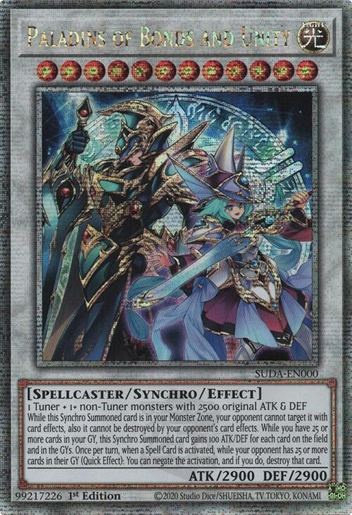 Image for Paladins of Bonds and Unity (SUDA-EN000) (Supreme Darkness) - YuGiOh