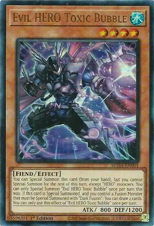 Image for Evil HERO Toxic Bubble (SUDA-EN001) (Supreme Darkness) - YuGiOh