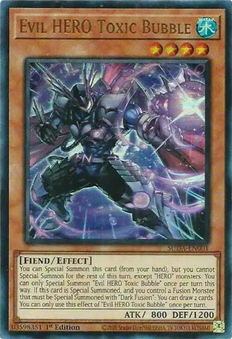 Image for Evil HERO Toxic Bubble (SUDA-EN001) (Supreme Darkness) - YuGiOh