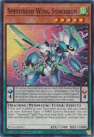 Image for Speedroid Wing Synchron (SUDA-EN007) (Supreme Darkness) - YuGiOh
