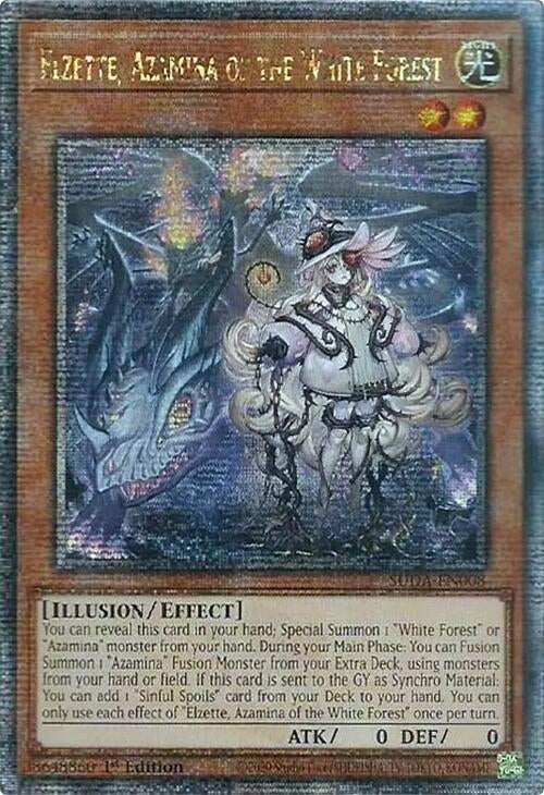 Image for Elzette, Azamina of the White Forest (Quarter Century Secret Rare) (SUDA-EN008) (Supreme Darkness) - YuGiOh